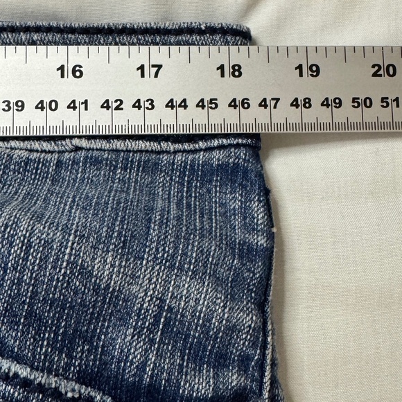 HYDRAULIC Vintage Denim Women's Distressed Cropped Blue Jeans Size Tag: 17/18 - Picture 10 of 16